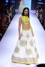 Model walk the ramp for Anushree Reddy Show at Lakme Fashion Week 2015 Day 4 on 21st March 2015